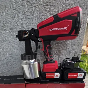 Edon 18v Cordless Spray Gun - 750ml Metallic Tank