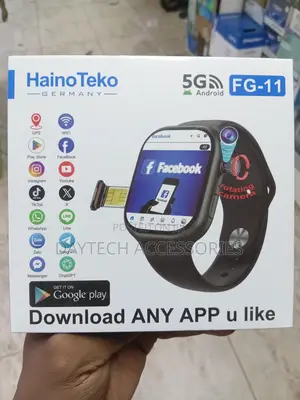 Fg-11 5g Android Smart Watch With Sim Card Slot Rotating Camera