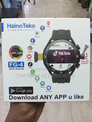 Hainoteko Fg-4 5g Android Smart Watch With Camera and Amoled Display.
