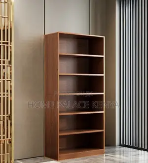 Book Case: Multi-Layer 6-Tier MDF Bookshelf Wooden Storage