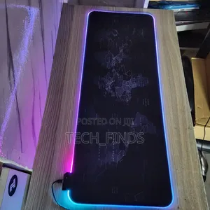 World Map RGB Led Extra Large Soft Gaming Mouse Pad 80 X 30cm