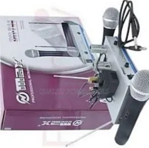 Omax Max Dual Channel Uhf Wireless Microphone System-Dh-744