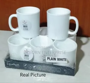 Plain White Mugs-6pcs
