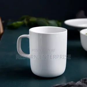 6 Pc's Plain White Mugs