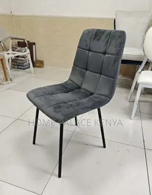 Dining Chair: Nordic Luxury Velvet Dining Chair With Metal Legs