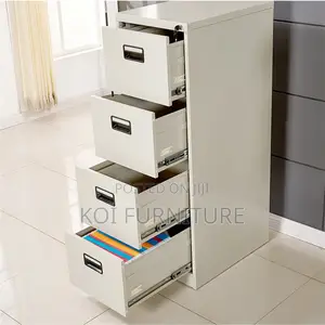 Office Cabinet; 4-Drawer Steel Filing Secure Cabinet