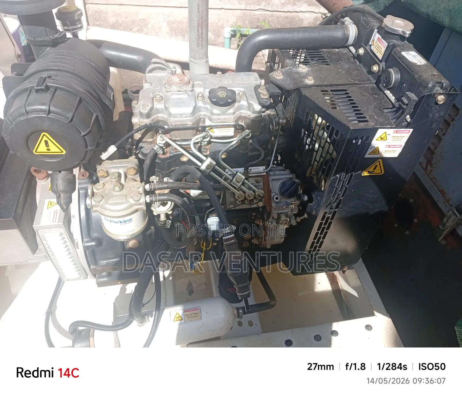 Generator 13kva Perkins Ex Uk