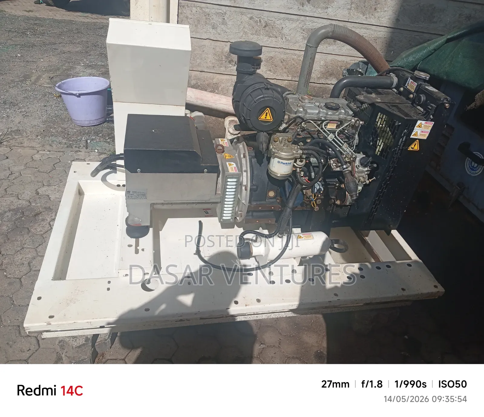 Generator 13kva Perkins Ex Uk