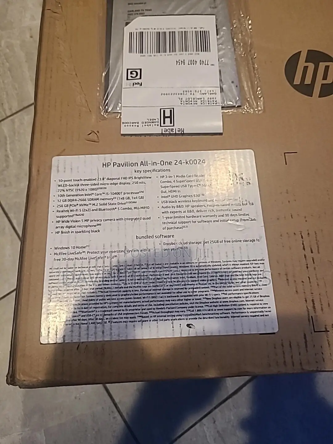 New Desktop Computer HP Pavilion 24 8GB Intel Core i5 SSD 512GB
