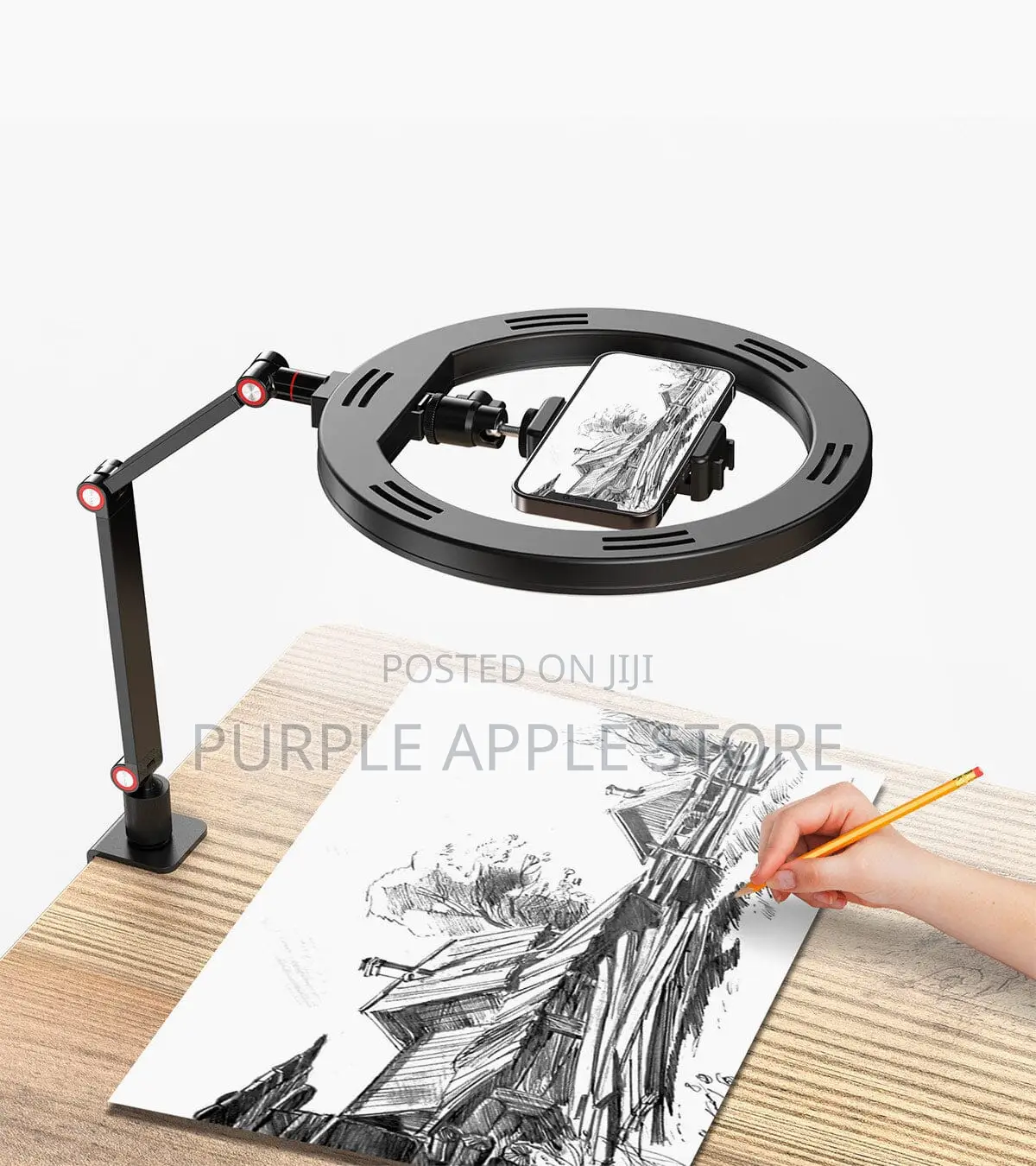 Fl20 10” Ring Light – Foldable Portable With Stand and Phone Holder