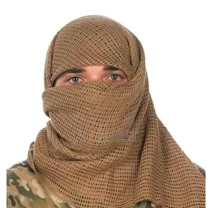Tactical Mesh Shemagh Scarf Breathable Face Cover Hiking Gear