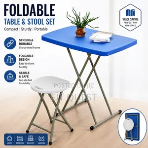Portable Adjustable Height Snack Table for Camping,Picnic,Outdoo/Indoo