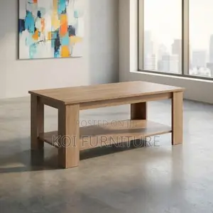 Office Table : Modern Light Oak Rectangular Coffee Table