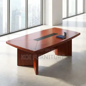 Office Table : Mahogany-Finished MDF Laminate Conference Table