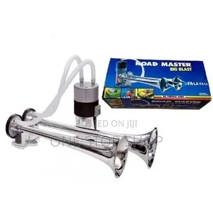 Roadmaster Big Blast Air Horn 12v Chrome Plated Dual Trumpet Horn