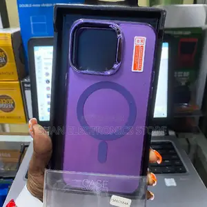 iPhone 15 Pro Max Magnetic Clear Case With Magsafe Purple
