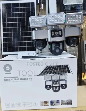 Triple Lens CCTV Camera With Lights/ Triple Lens Solar Camera