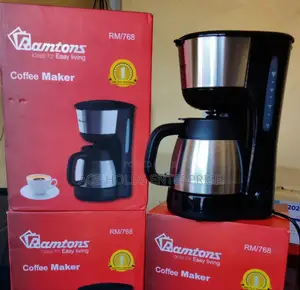 Ramtons Coffee Maker Stainless Steel Jar 1 Litres - (Rm768)