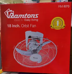 Ramtons Orbit Fan 18" Ceiling Mountable Fan