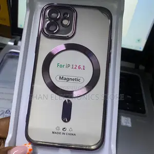 iPhone 12 Magnetic Case - Clear Acrylic Tpu, Magsafe Compatible