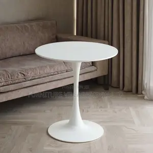 Round White Dining Table.