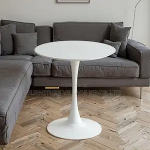 Round White Dining Table.