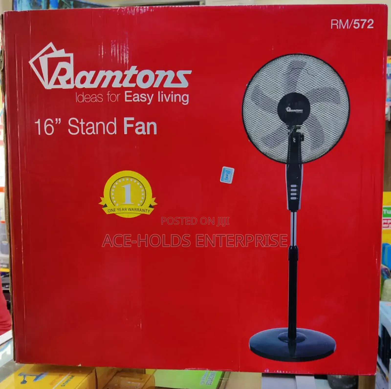 Rm/527 Ramtons 16" Standing Fan - Efficient Cool Breeze