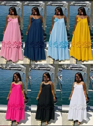Long Plain Flowy Summer Dress