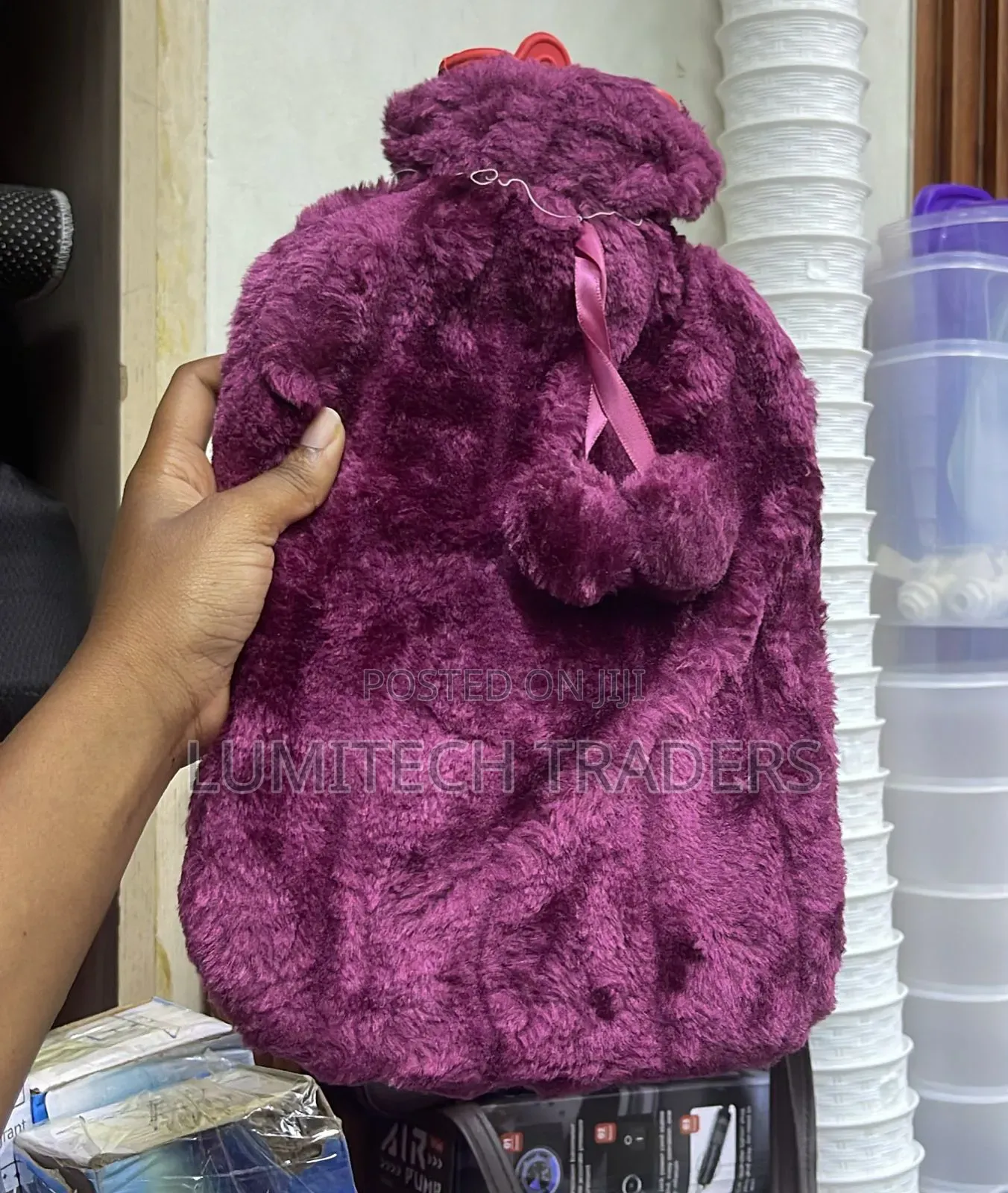 Hot Water Bottle Faux Fur 2l