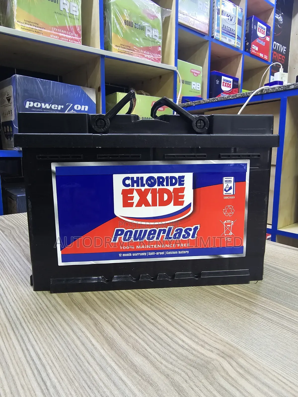 Din66 Chloride Exide Powerlast Battery