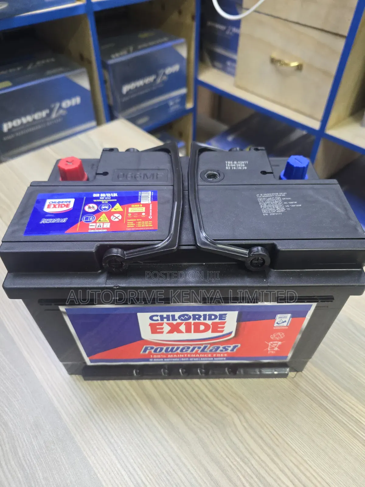 Din66 Chloride Exide Powerlast Battery