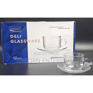 Clear Cup and a Saucer;