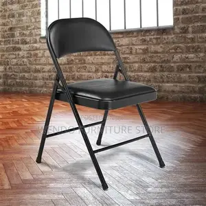 Office Chairs; Black Outdoor Foldable Office Chairs