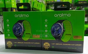 Oraimo Watch Amoled, Diamond -Cut Luxury Ai-Generated Watch Faces*