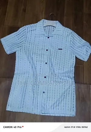 Quality Casual Cuban Stripped Collar Short Sleeved Shorts