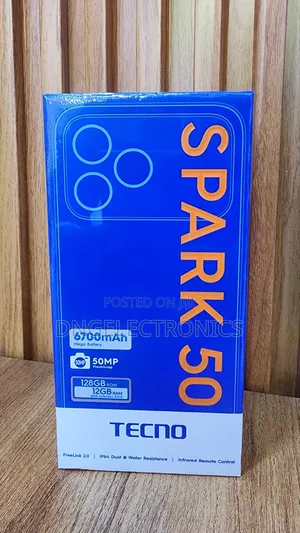 New Tecno Spark 50 128 GB Black