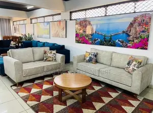 Light Gray 5 Seater Sofa(3,2)