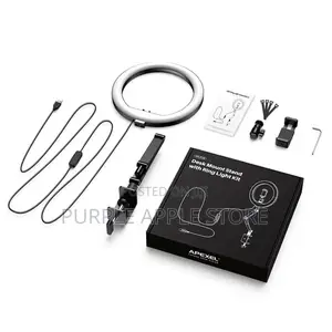 Fl20 10” Ring Light – Foldable Portable With Stand and Phone Holder