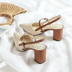 Chunky Slingback Heels (Size 36-41)