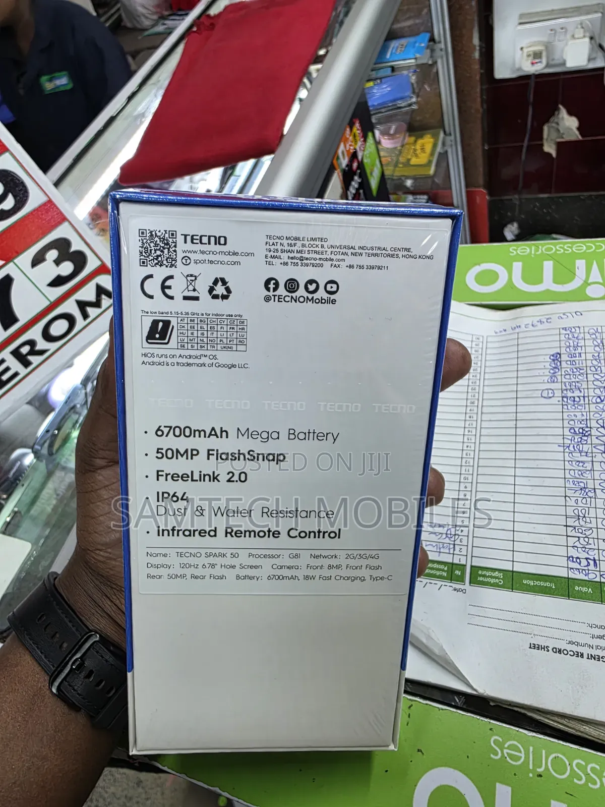 New Tecno Spark 50 128 GB Black