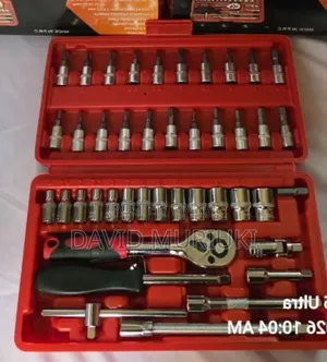 46pcs Chrome Vanadium Socket Bit Tool Kit