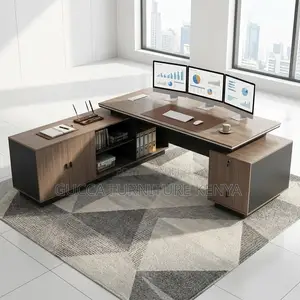 240cm L-Shaped Executive Table.