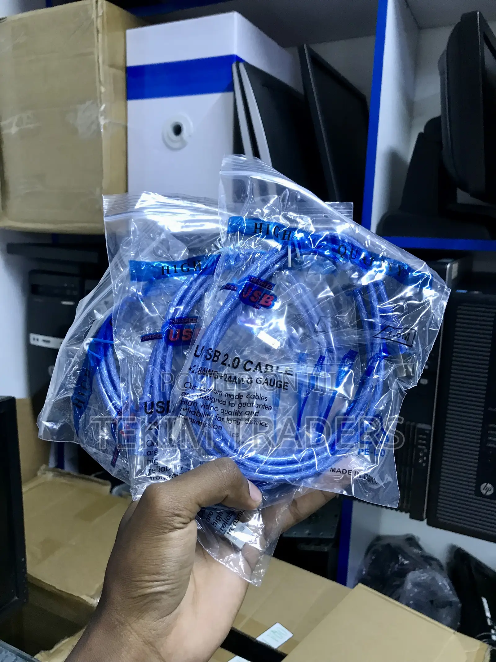 3m Usb Printer Cable - A to B for Tight Spaces