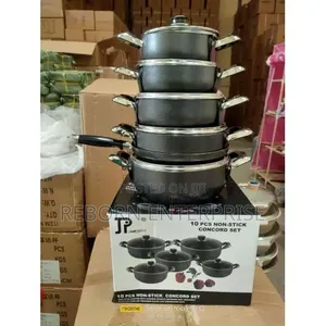 10pcs Non Stick Jamesport Black Cookware Set