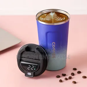 510ml Smart Lid Thermos Coffee Mug Stainless