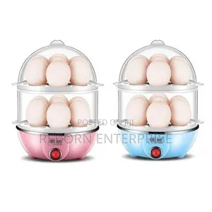 Double Electric Egg Poacher Boiler Cooks 14 Eggs
