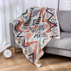 *Bohemian Knitted Throw Blankets
