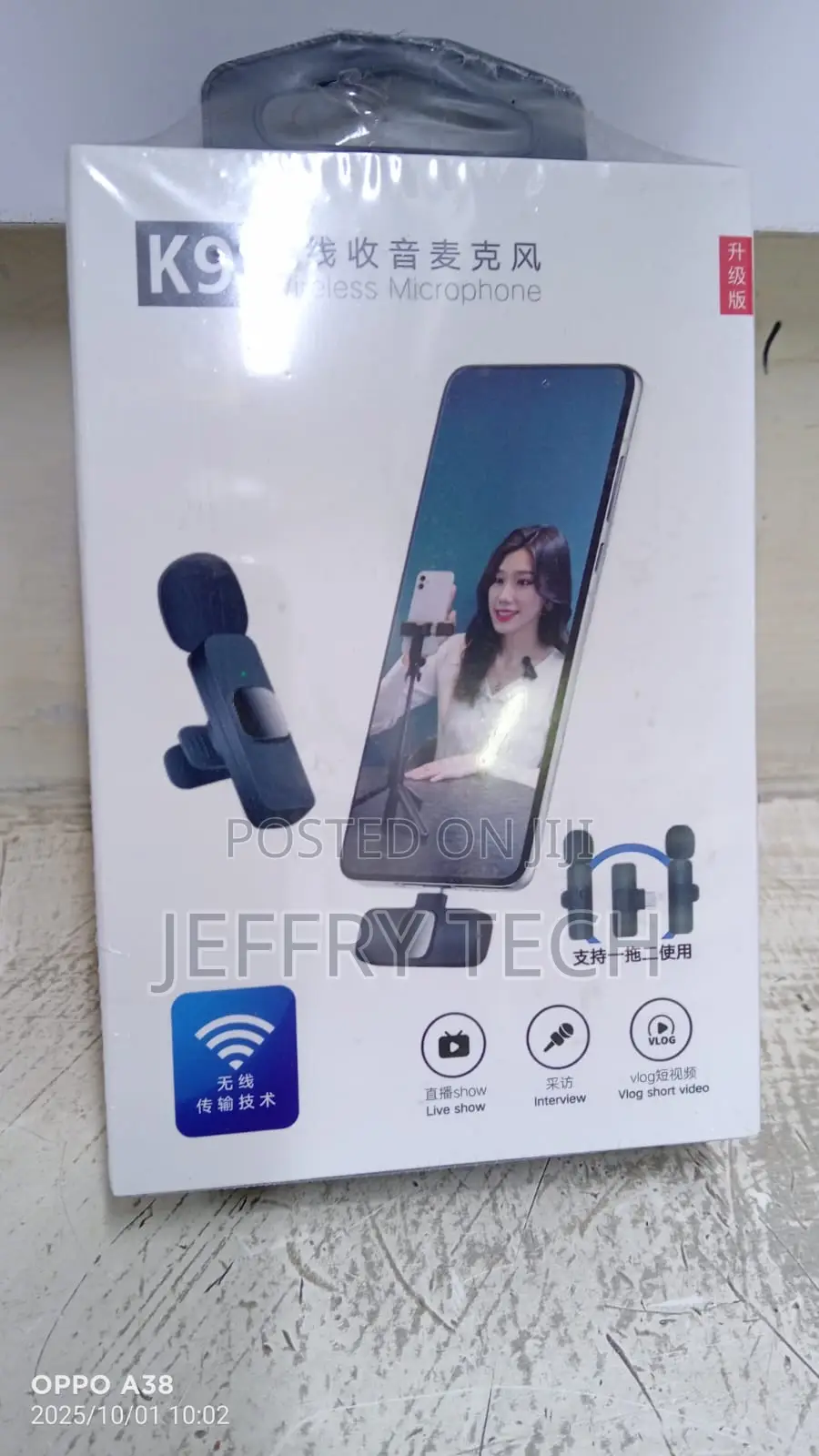 Wireless Microphone With Double Mic