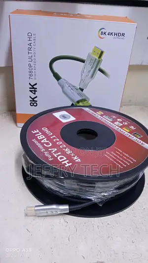 Hdmi 50m Active Fiber Optical Cable Hdtv 2.1/2.2v Hdcp Ultra Hd