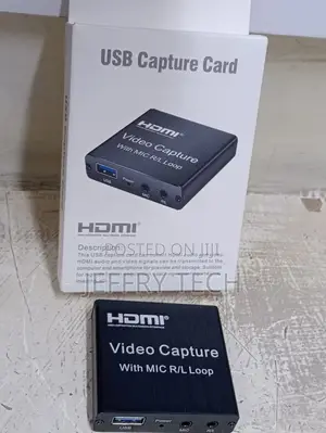 Usb Video Capture Card 1080p With Microphone R / L Loop